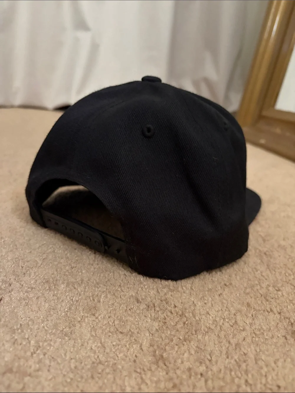 The Classic Black Cap with Gold Embroidered Grooming Icons